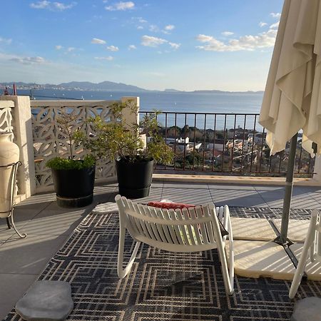 מרסיי Superbe Terrasse Avec Vue Panoramique Sur La Mer מראה חיצוני תמונה