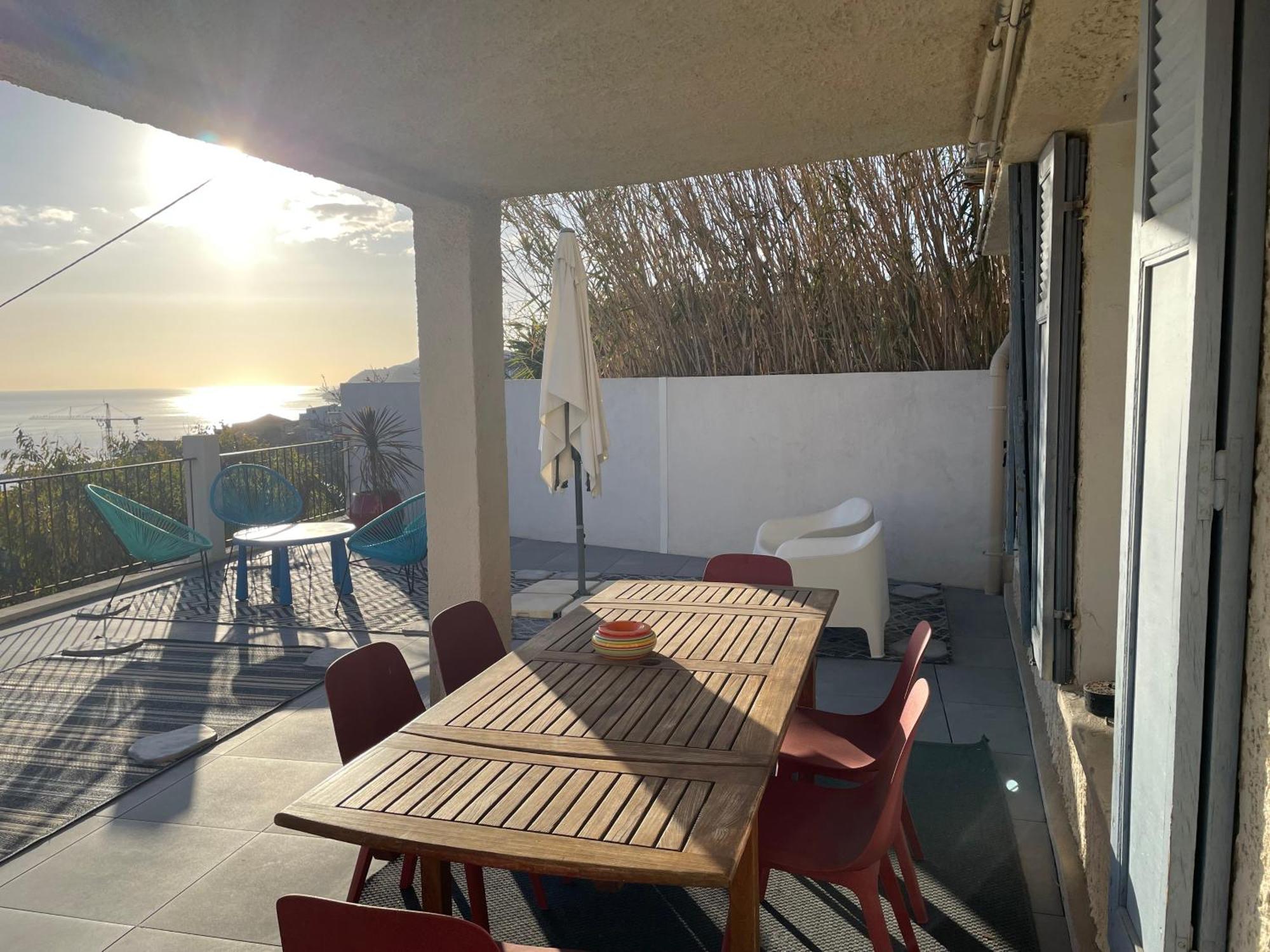 מרסיי Superbe Terrasse Avec Vue Panoramique Sur La Mer מראה חיצוני תמונה