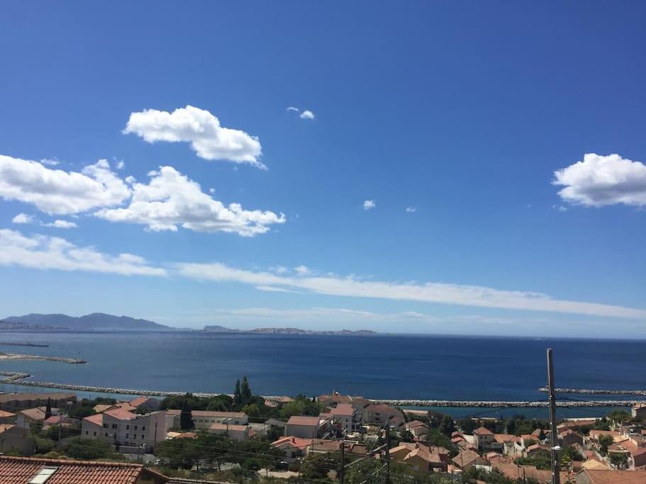 מרסיי Superbe Terrasse Avec Vue Panoramique Sur La Mer מראה חיצוני תמונה