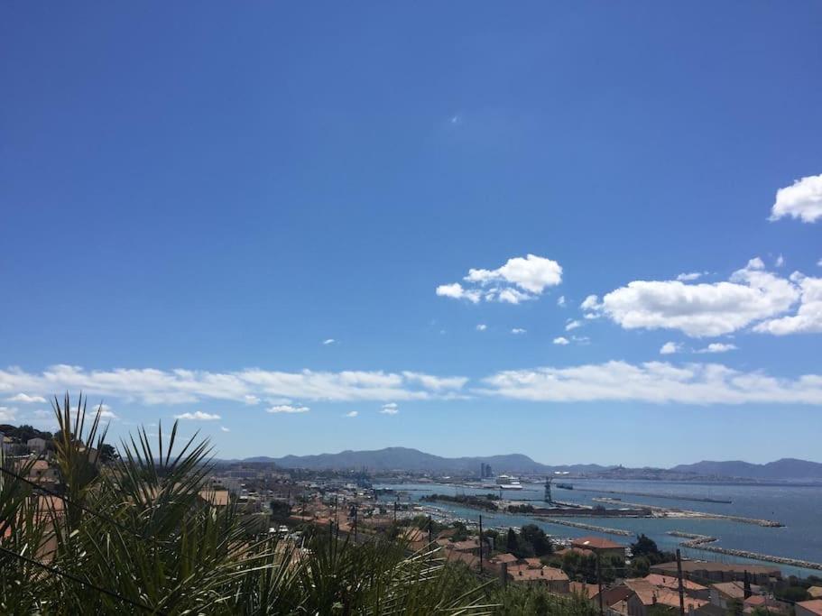 מרסיי Superbe Terrasse Avec Vue Panoramique Sur La Mer מראה חיצוני תמונה