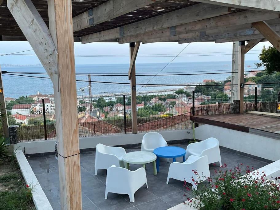 מרסיי Superbe Terrasse Avec Vue Panoramique Sur La Mer מראה חיצוני תמונה
